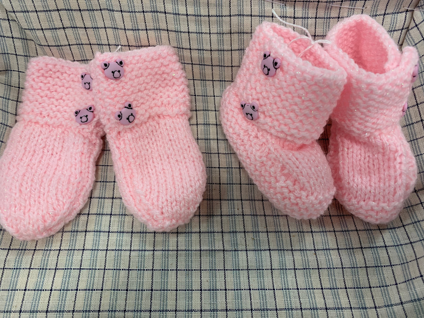 Handmade Baby Mittens and Bootees