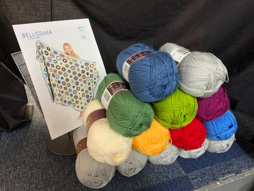 9613 Stylecraft dk Pressed Flowers Blanket crochet pattern
