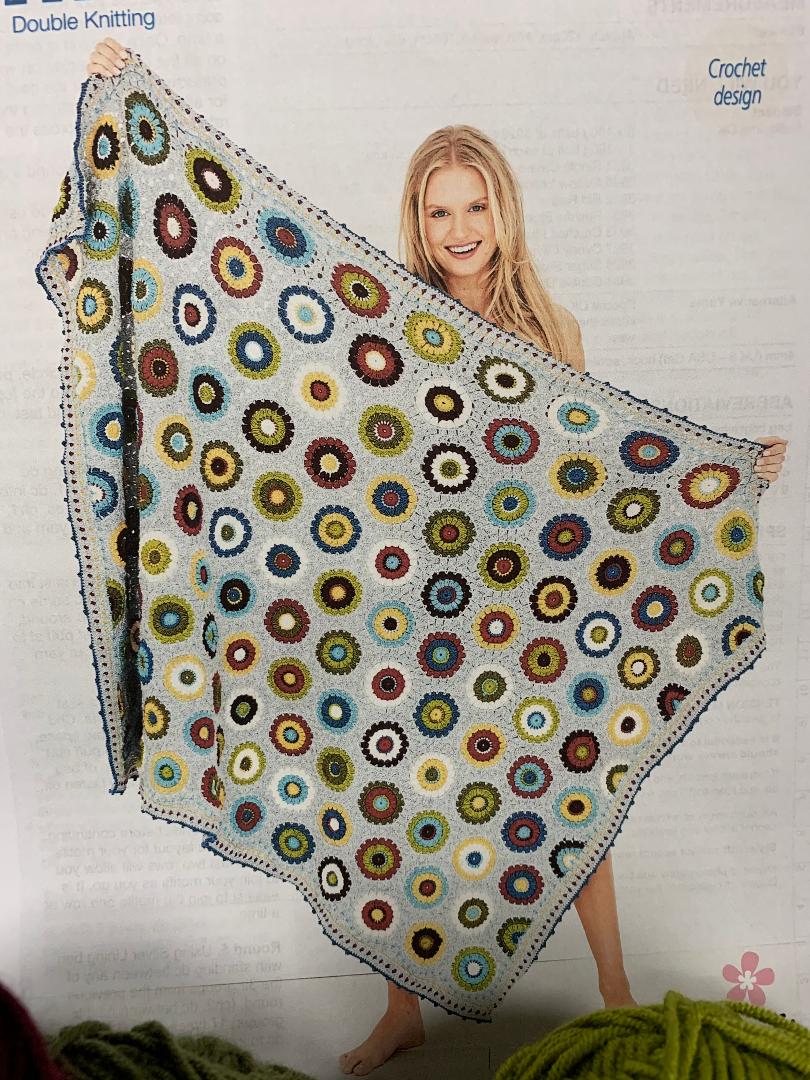 9613 Stylecraft dk Pressed Flowers Blanket crochet pattern