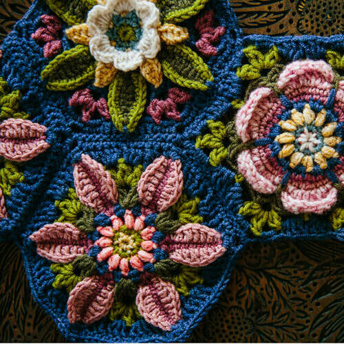 Climbing Roses Crochet Shawl Pack