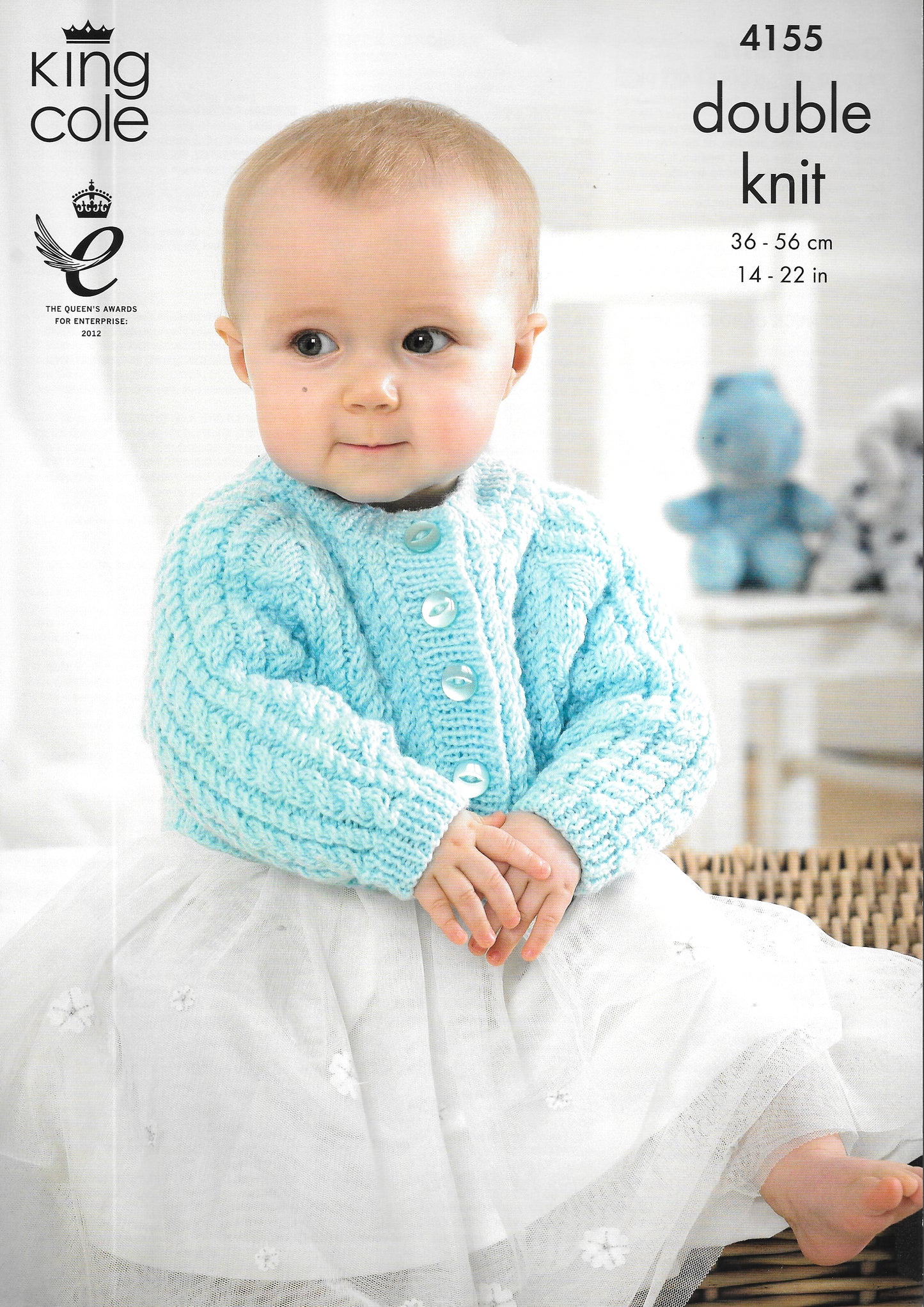 King Cole 4155 Knitting Pattern -DK Baby Cardigans
