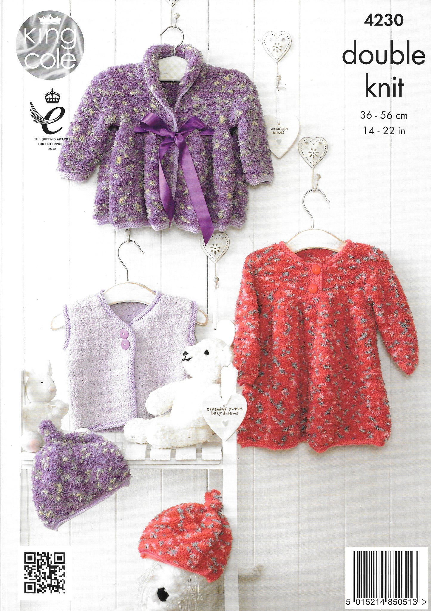 King Cole 4230 Dk Knitting pattern - Baby Set