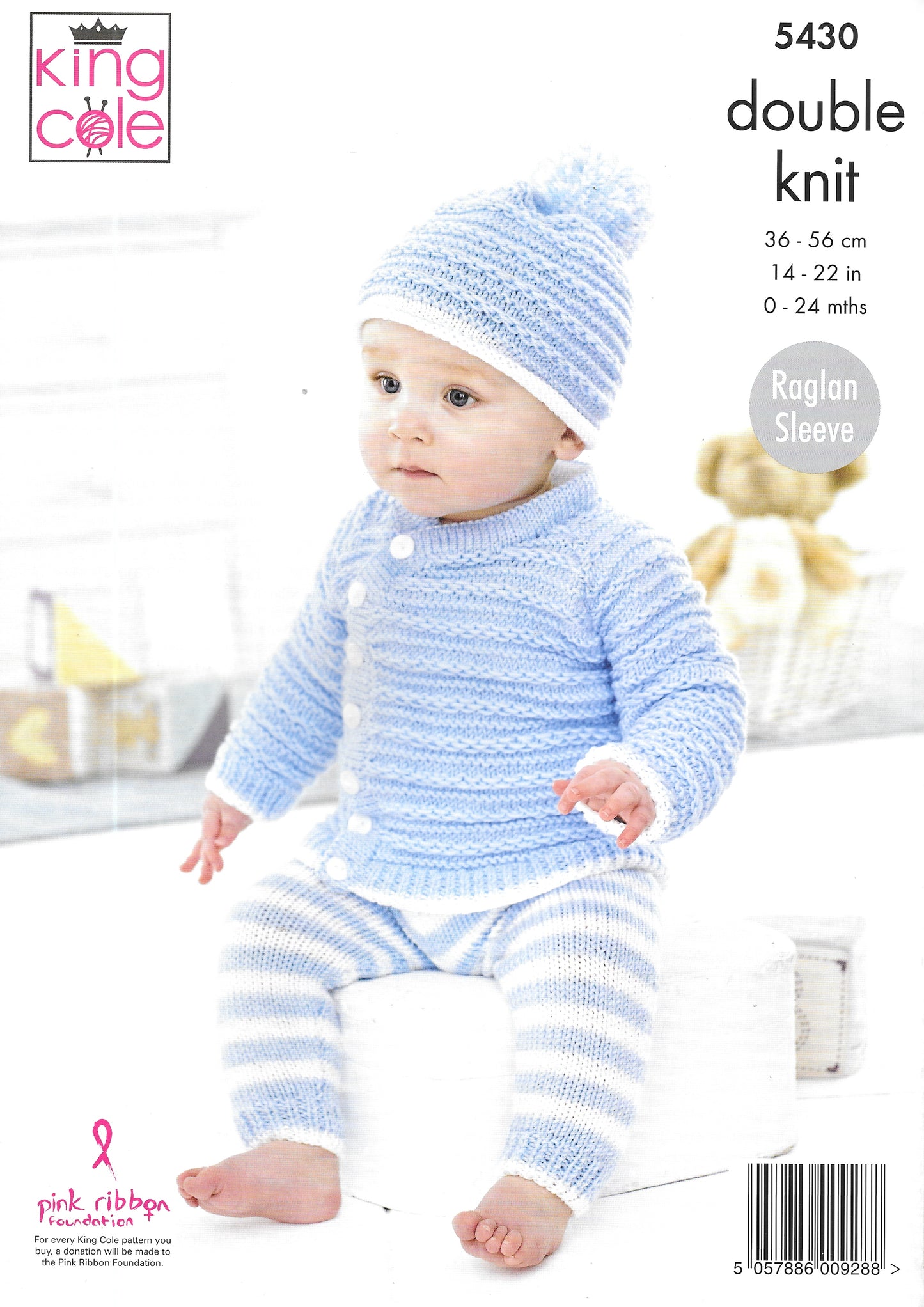 5430 King Cole double knit Baby Set knitting pattern