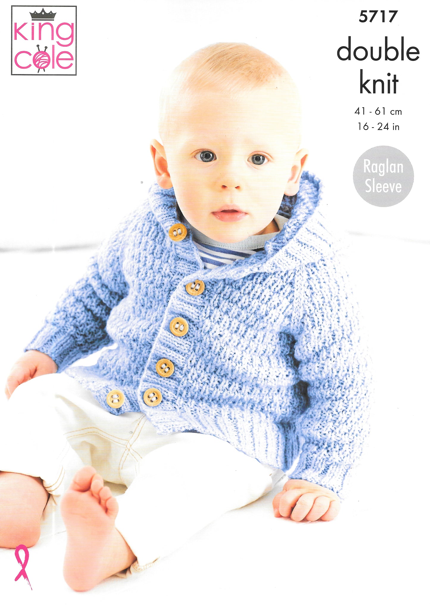 5717 King Cole Textured Coats knitting pattern