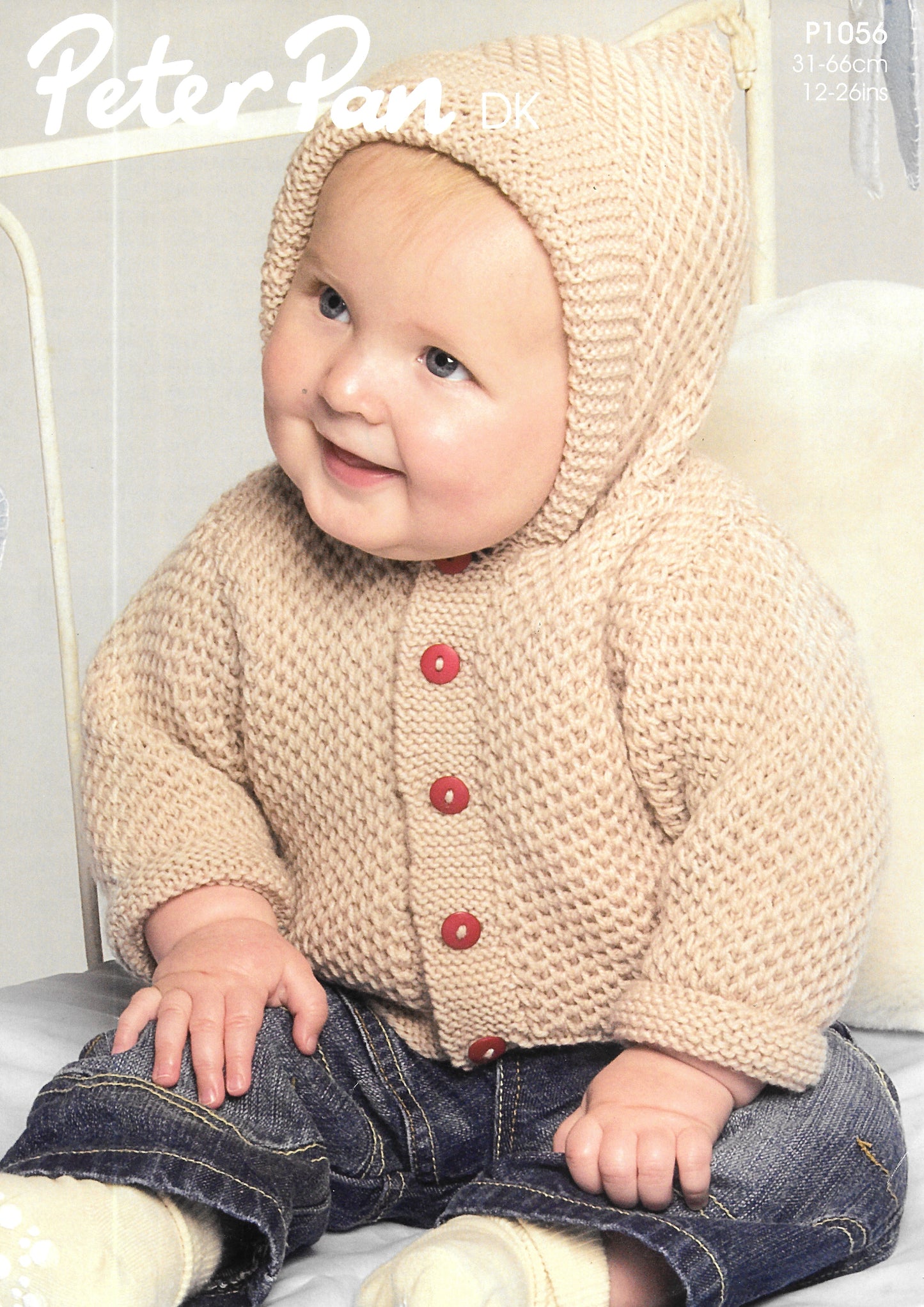 PRELOVED P1056. Peter Pan Knitting Pattern. Child's cardigan. Double Knitting