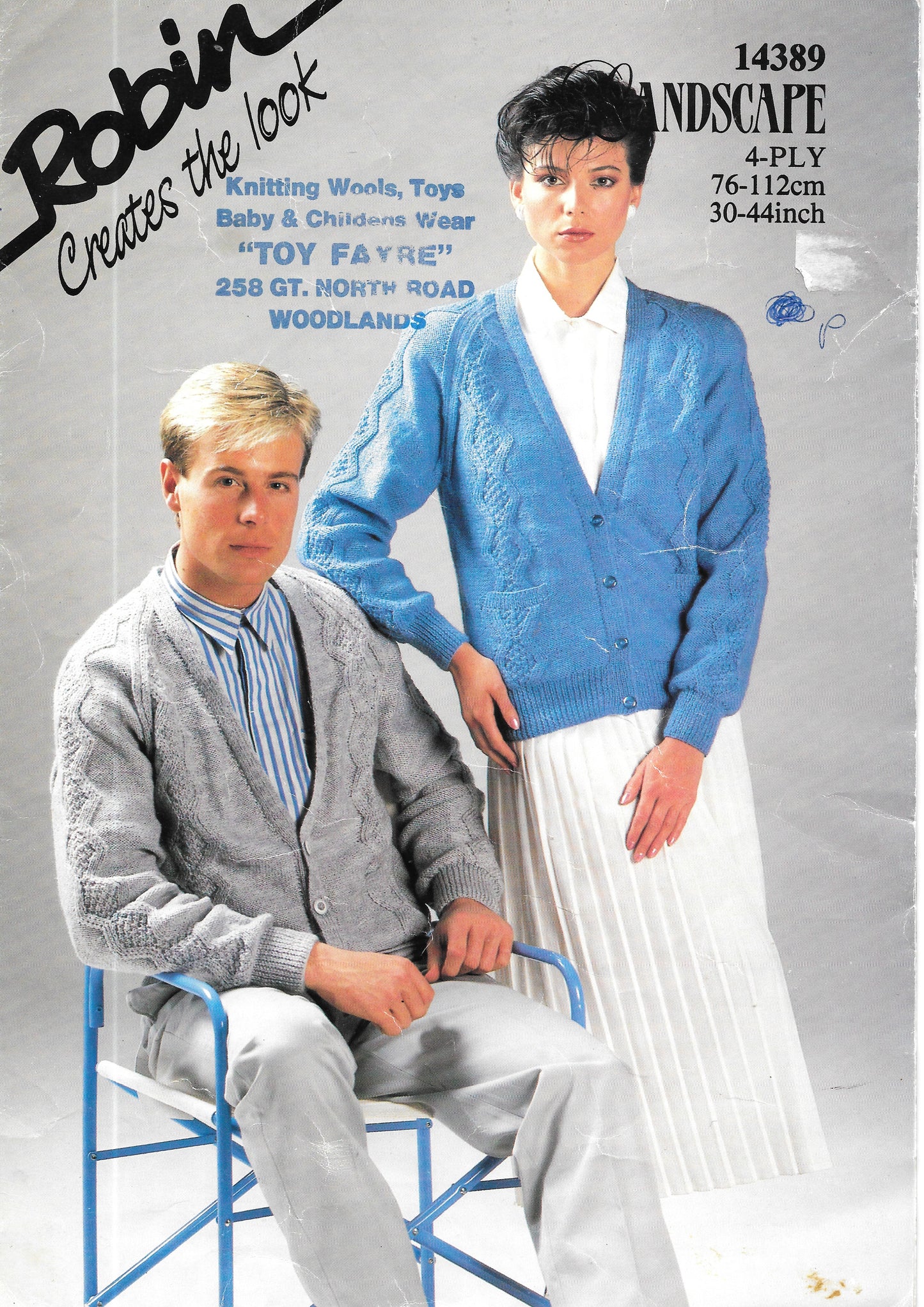 14389 PRELOVED Robin Knitting Pattern. Unisex Cardigan. 4 ply