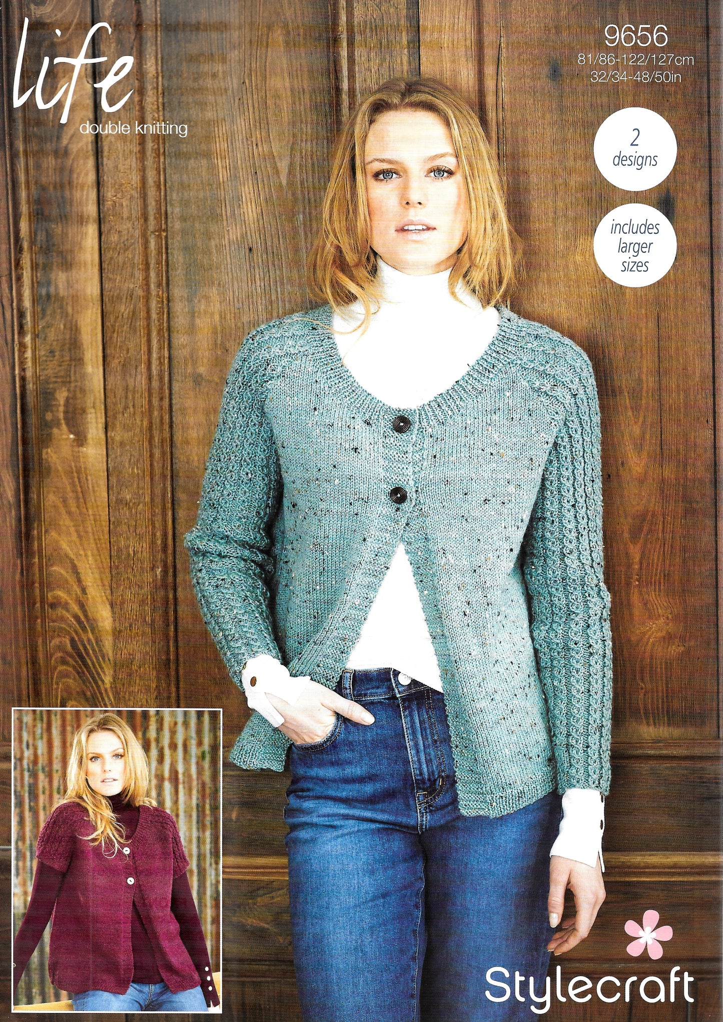 9656 Stylecraft knitting pattern. Lady's Cardigans. Double Knitting