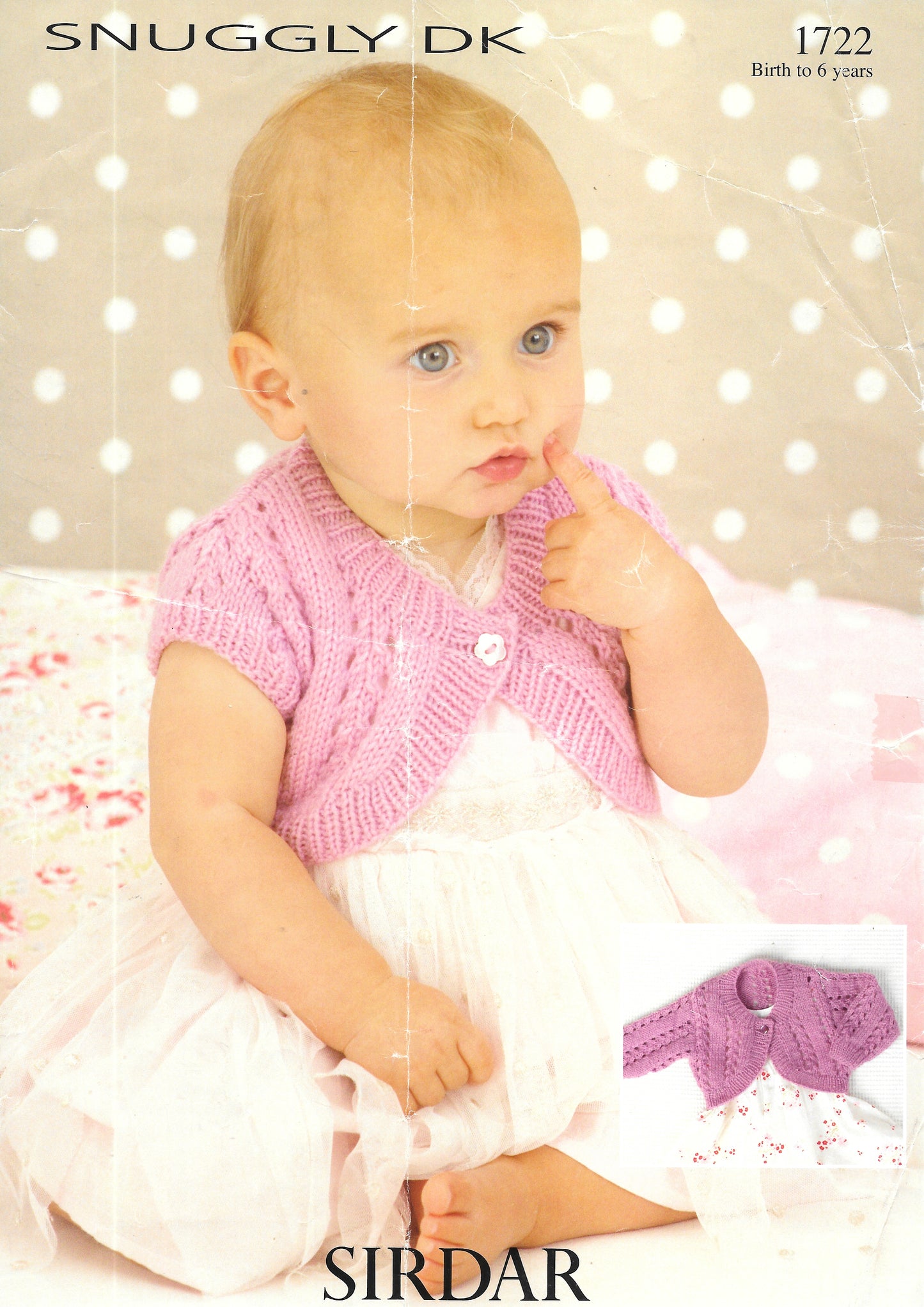 1722 Sirdar Snuggly DK Preloved Knitting Pattern for Childs Cardigans