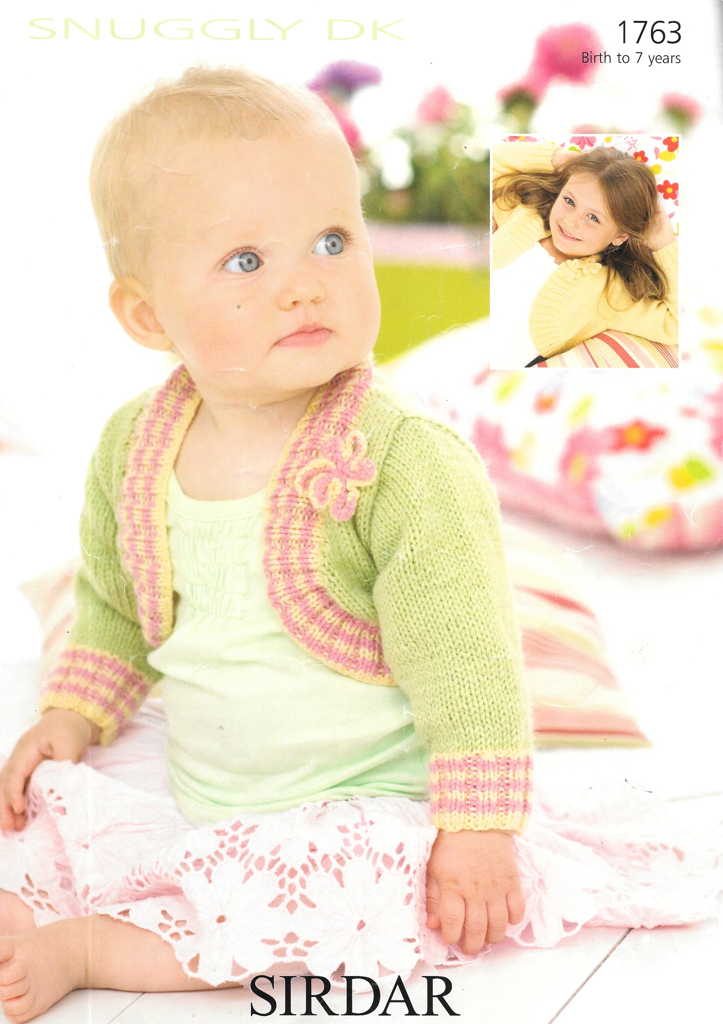 1763 Sirdar Snuggly DK Preloved Knitting Pattern for Childs Cardigans