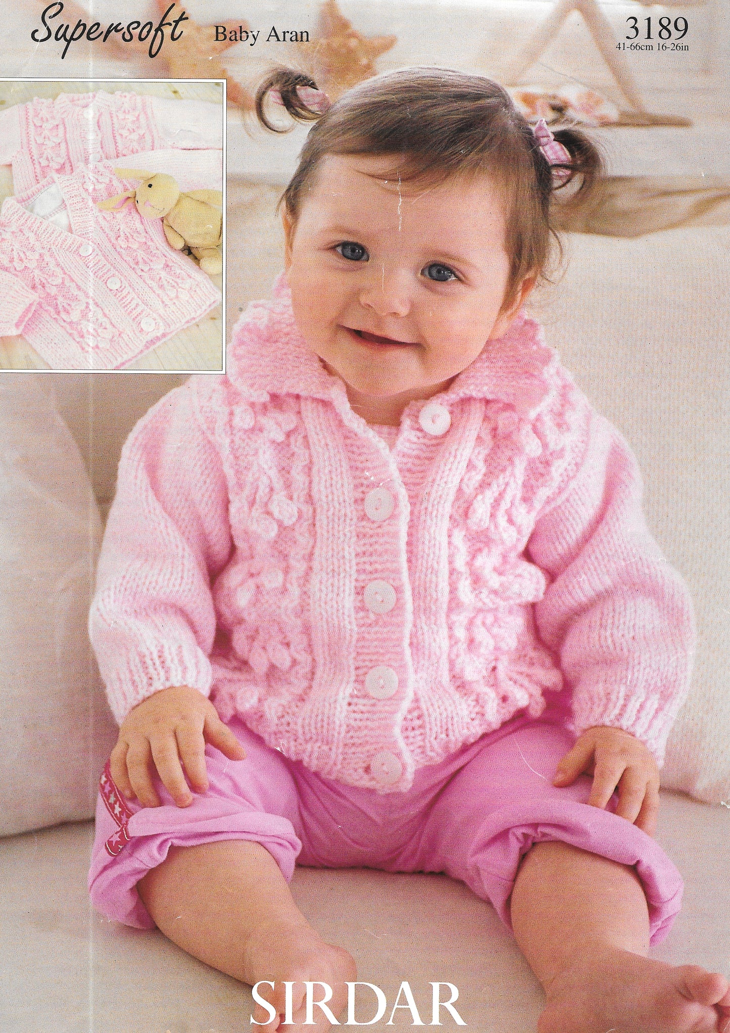 PRELOVED Sirdar Knitting Pattern 3189. Child's cardigans. Aran