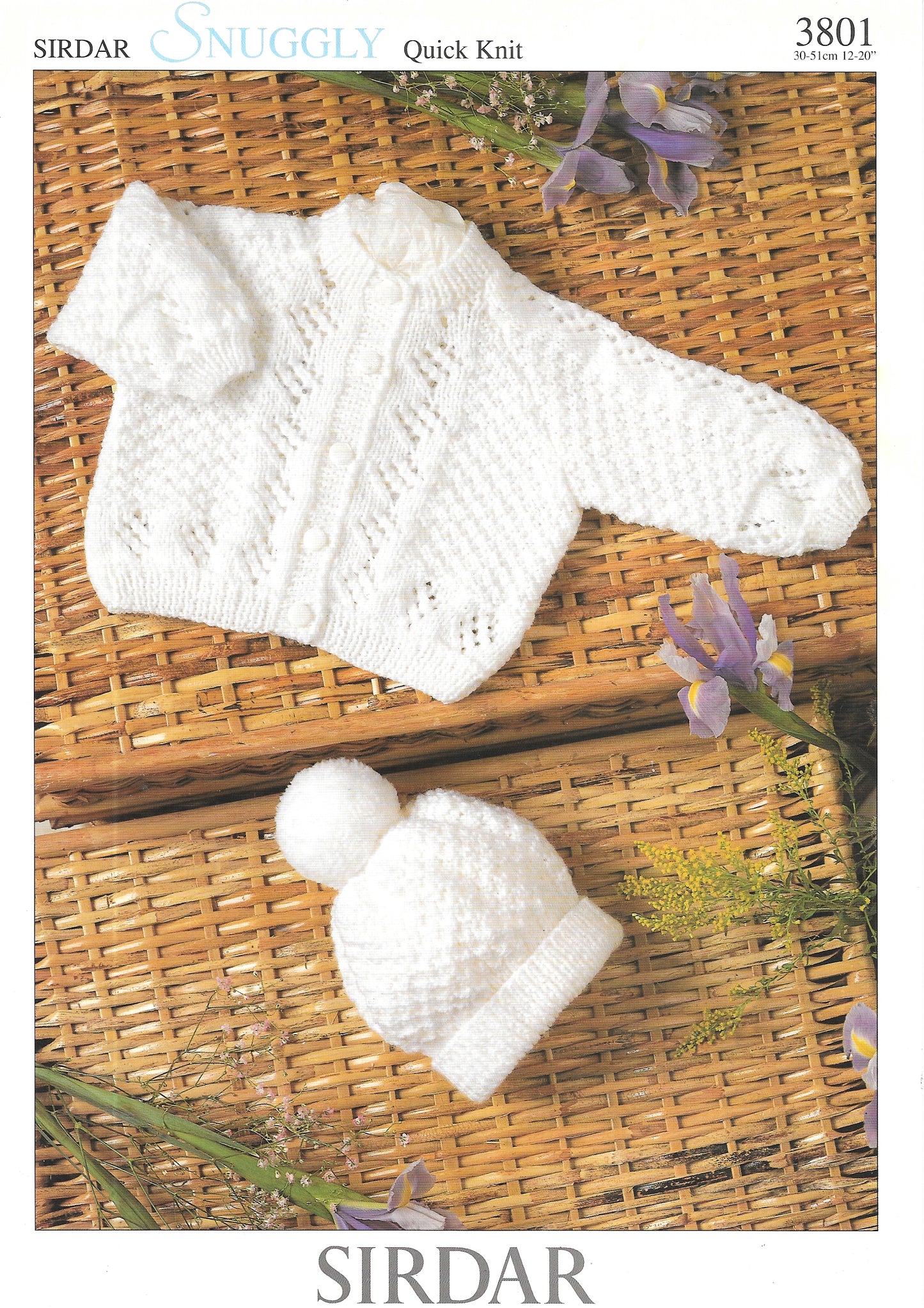 PRELOVED Sirdar Knitting Pattern 3801. Child's Cardigan and hat. Double Knit.