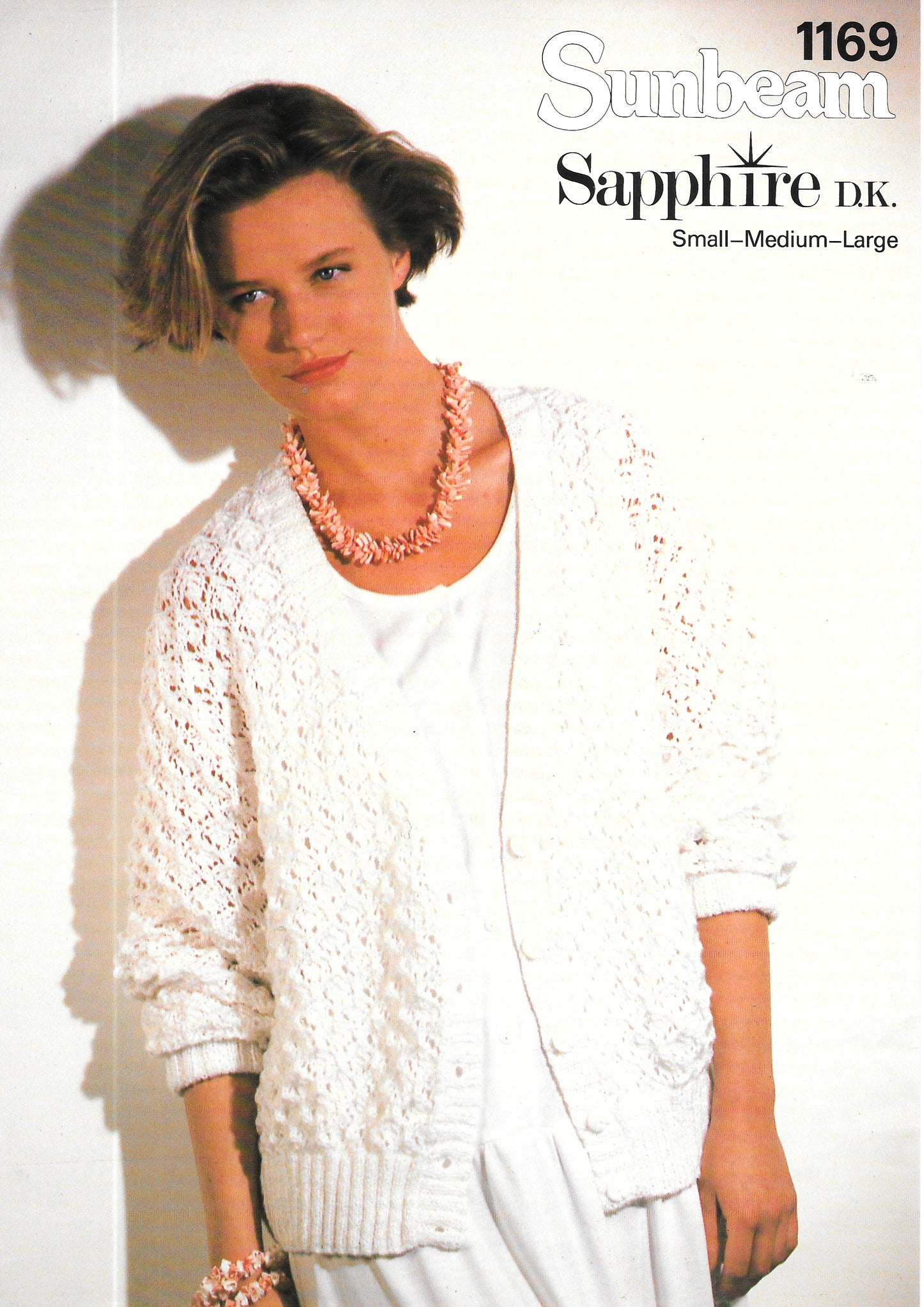 PRELOVED Sunbeam 1169 Knitting Pattern - Lady's DK Cardigan