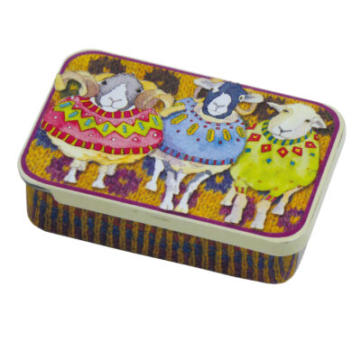 Woolly Sheep in Sweaters Pocket Tin