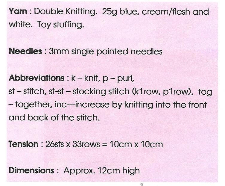 KBP-302 A Mother’s Gift toy in DK knitting pattern