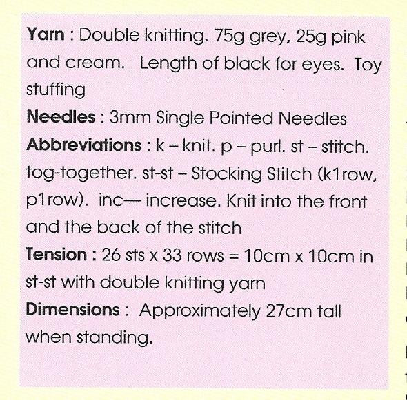 KBP-246 Biscuit the Mouse Festive Friends toy in DK knitting pattern