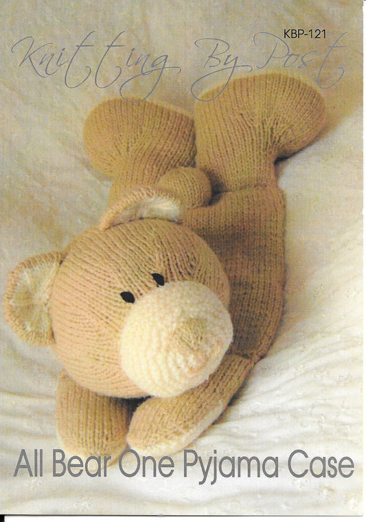 KBP-121 All Bear One Pyjama Case in Chunky knitting pattern