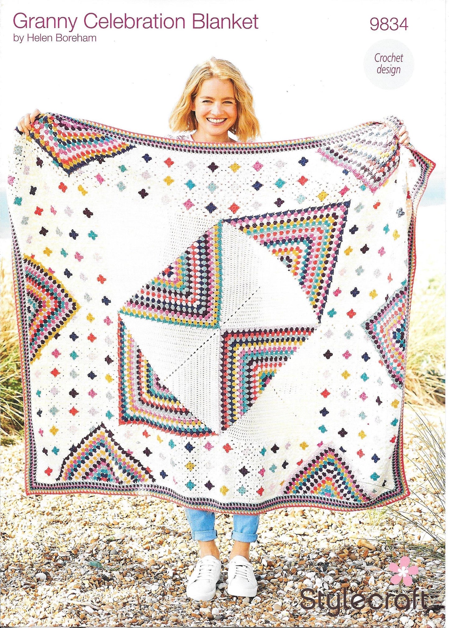 9834 Stylecraft Bellissima & Bambino DK Granny Celebration Blanket Crochet pattern