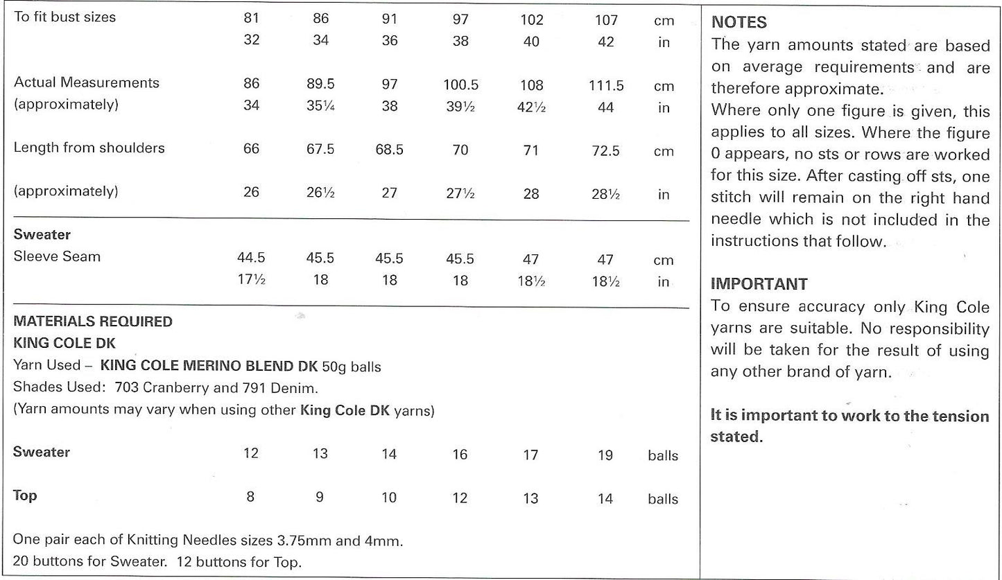 King Cole 3451 Dk Ladies Sweaters Knitting Pattern