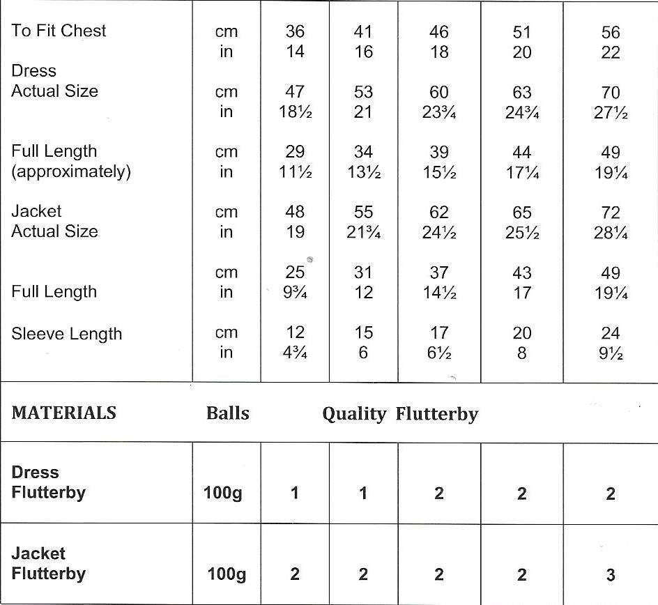 JB650 James C Brett Flutterby Chunky baby, girl dress and jacket knitting pattern