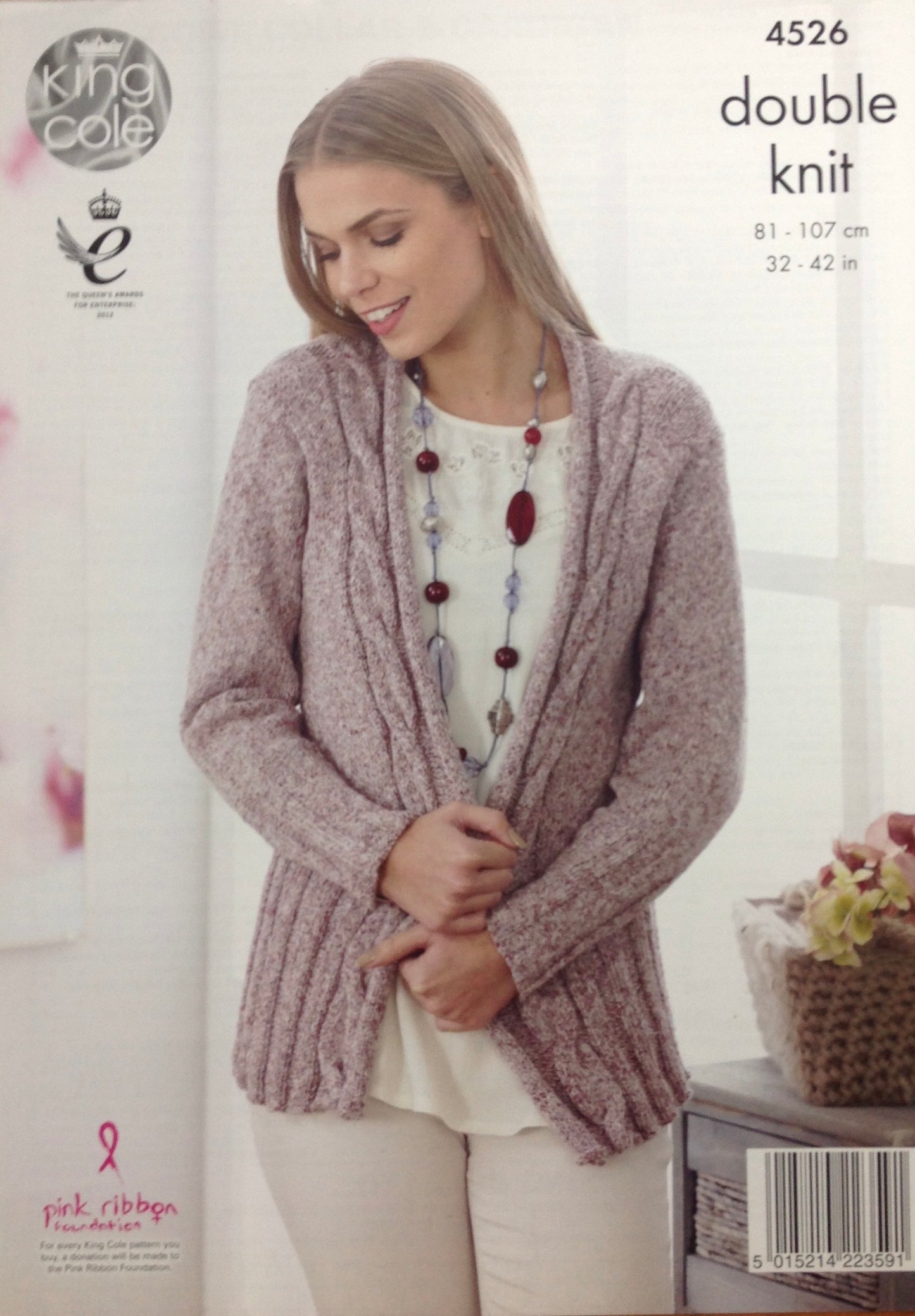 4526 King Cole dk pattern ladies cape & cardigan knitting pattern