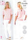 5374 King Cole Double Knit Ladies Tops knitting pattern