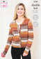 King Cole 5739 Ladies Double Knit Waistcoat & Cardigan knitting pattern