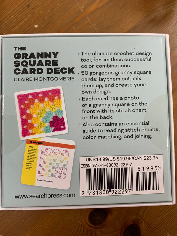 Granny Square Crochet Stitch  card Deck