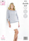 5374 King Cole Double Knit Ladies Tops knitting pattern