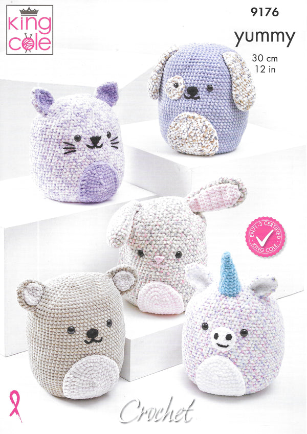 9176 King Cole Squishy Amigurumi crochet pattern
