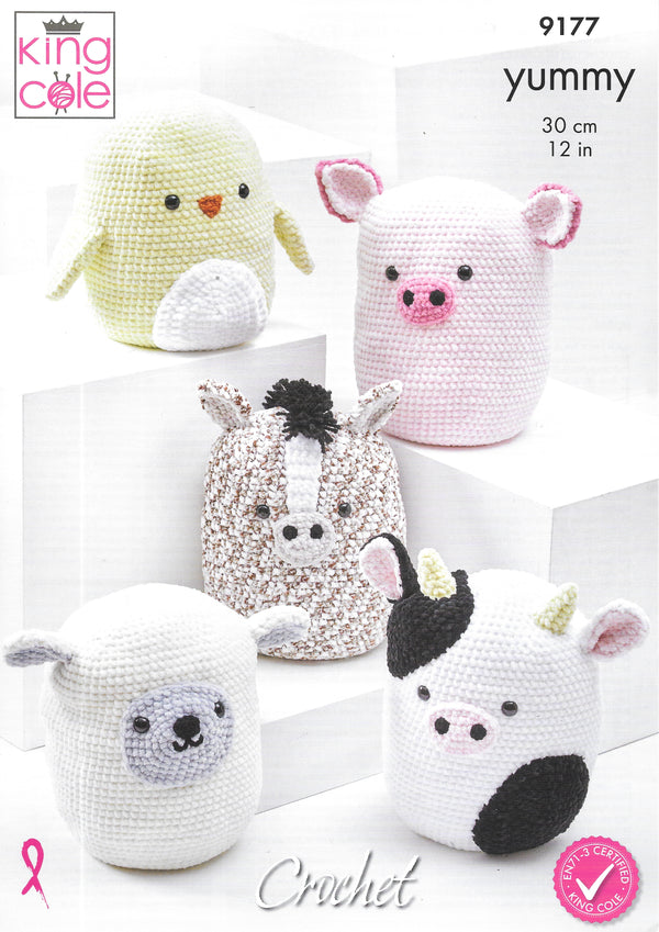 9177 King Cole Squishy Amigurumi crochet pattern