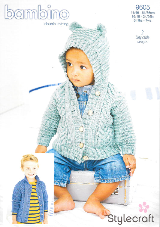 King Cole 9605 Childs Jackets in Bambino DK