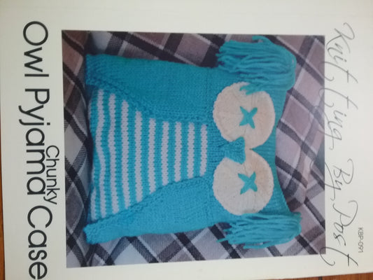 KBP091 Owl Pyjama Case Chunky Yarn