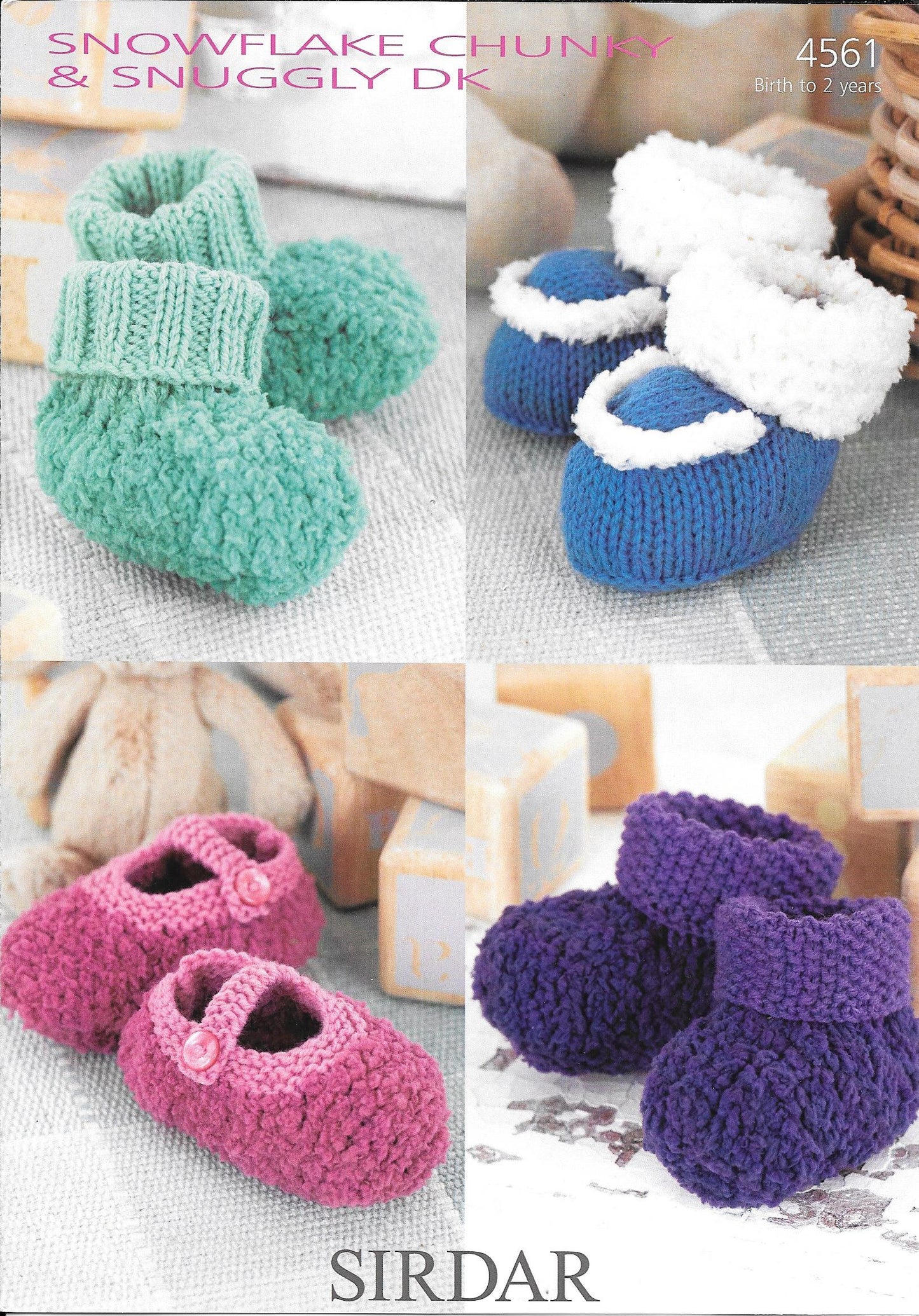 4561 Sirdar Baby Shoes and Bootees knitting pattern
