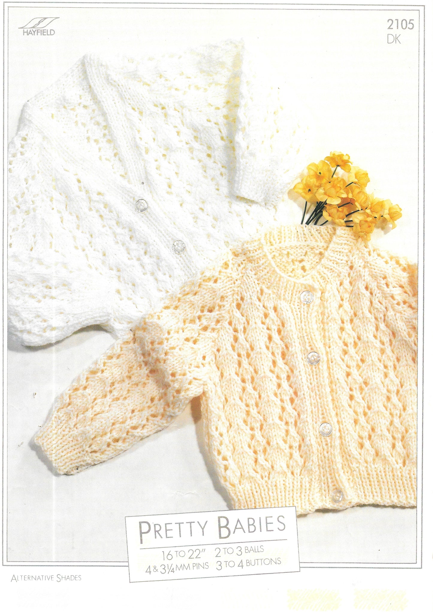 PRELOVED 2105 Hayfield Knitting Pattern. Child's cardigans. Double Knit