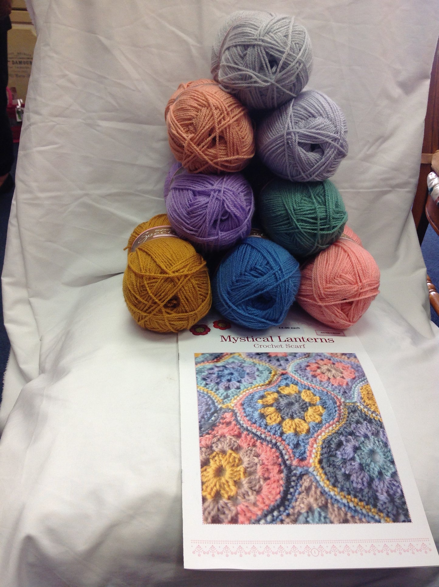 Mystical Lanterns Crochet Shawl pack