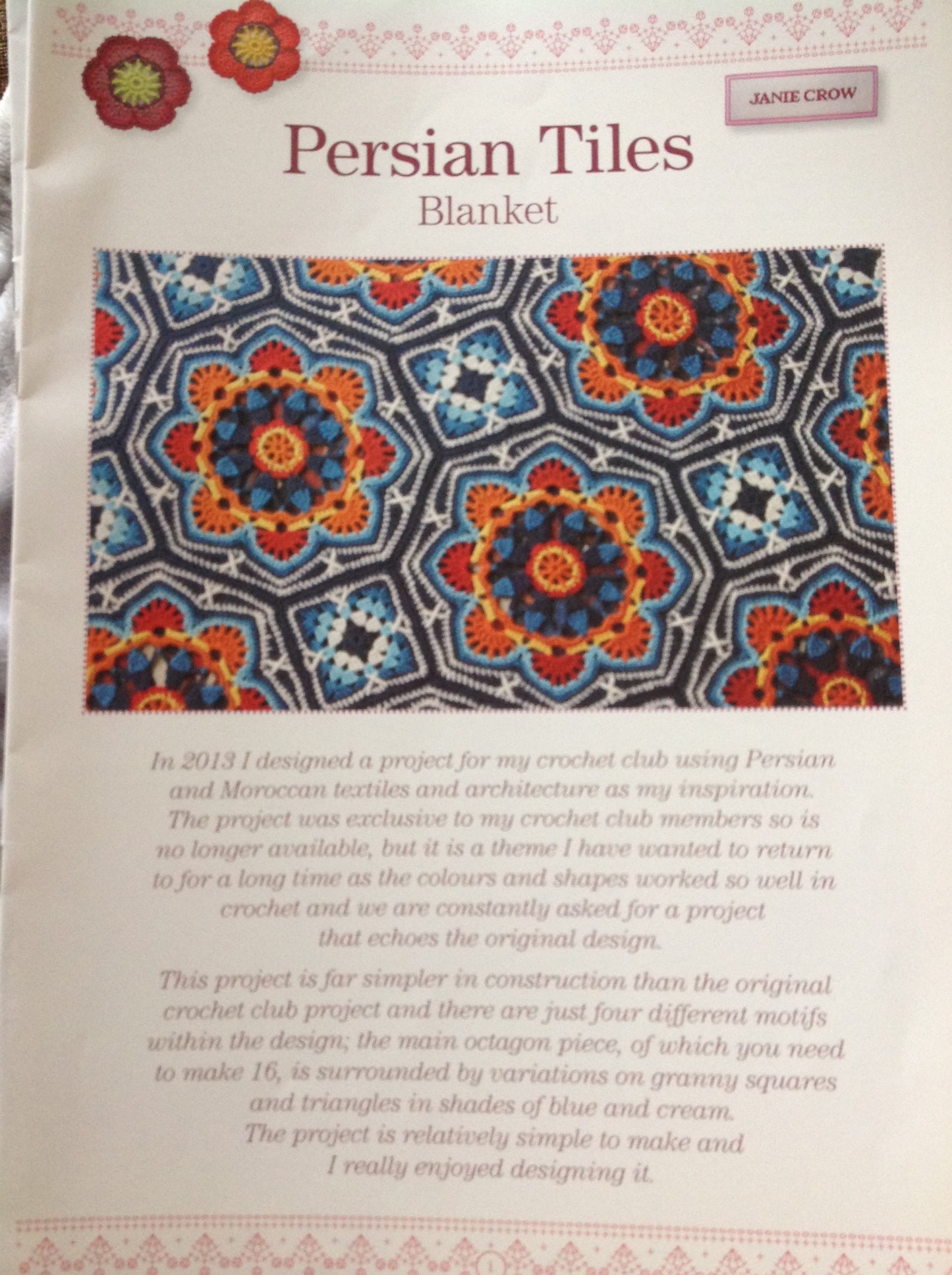 Persian Tiles Blanket Crochet Pack
