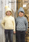 JB626 James Brett knitting pattern. Child's sweaters and hat.  Aran