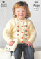 King Cole 2849 Knitting Pattern - Child's Aran Cardigan/Sweater