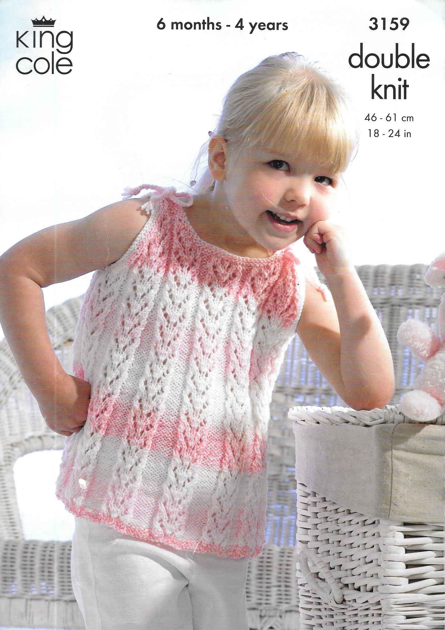 King Cole 3159 Girls Tops Preloved / Used knitting pattern