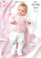 King Cole 3317 Double Knit Knitting Pattern - Child Cardigan/Dress/Hat/Blanket