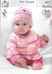 King Cole 4007 Knitting Pattern - DK Blanket/Jacket/Cardigan/Hat