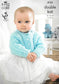 King Cole 4155 Knitting Pattern -DK Baby Cardigans