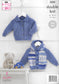 King Cole 4200 DK Knitting Pattern - Baby Cardigans