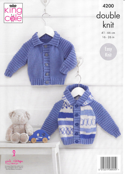 King Cole 4230 knitting pattern Baby Set Double knitting