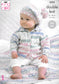King Cole 4202 DK Knitting Pattern - Baby Cardigans / Blanket / Beret