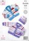 4514 King Cole Knitting Pattern. Baby Cardigans and hat. Double Knit
