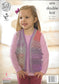 4578 King Cole Double Knit Baby Cardigan and Waistcoat knitting pattern