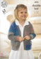 4578 King Cole Double Knit Baby Cardigan and Waistcoat knitting pattern