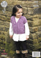 4629 King Cole knitting pattern. Child's cardigan. Aran