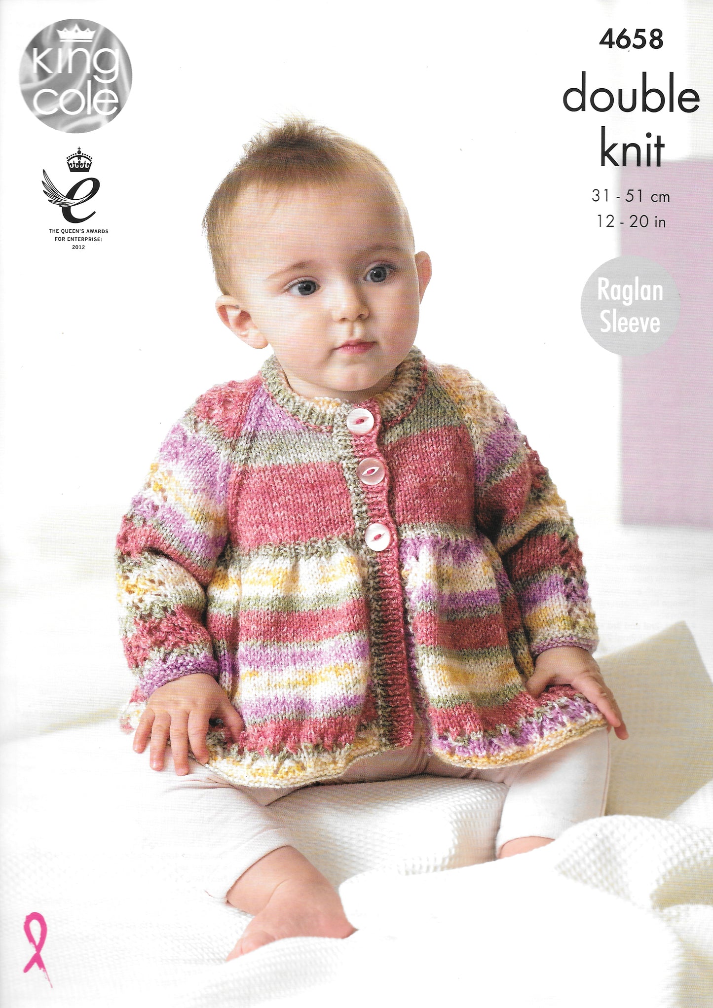 4658 King Cole Double Knit Baby Jacket and Blanket knitting pattern